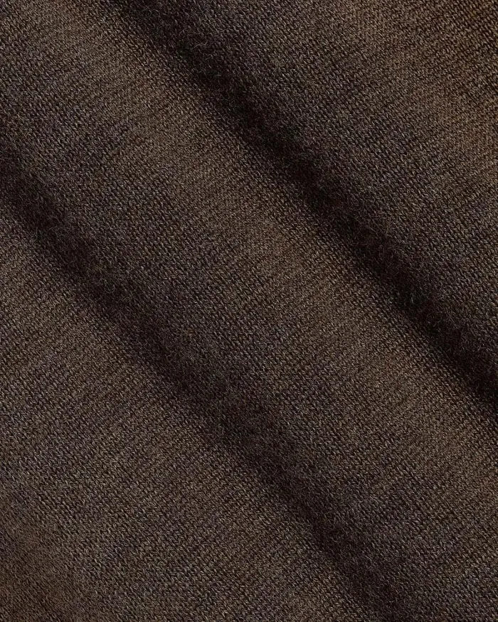 RWandCO Polos LongSleeve MerinoWool Polo Light Brown 8211 Men RWandCO Polos LongSleeve MerinoWool Polo Light Brown 8211 Men