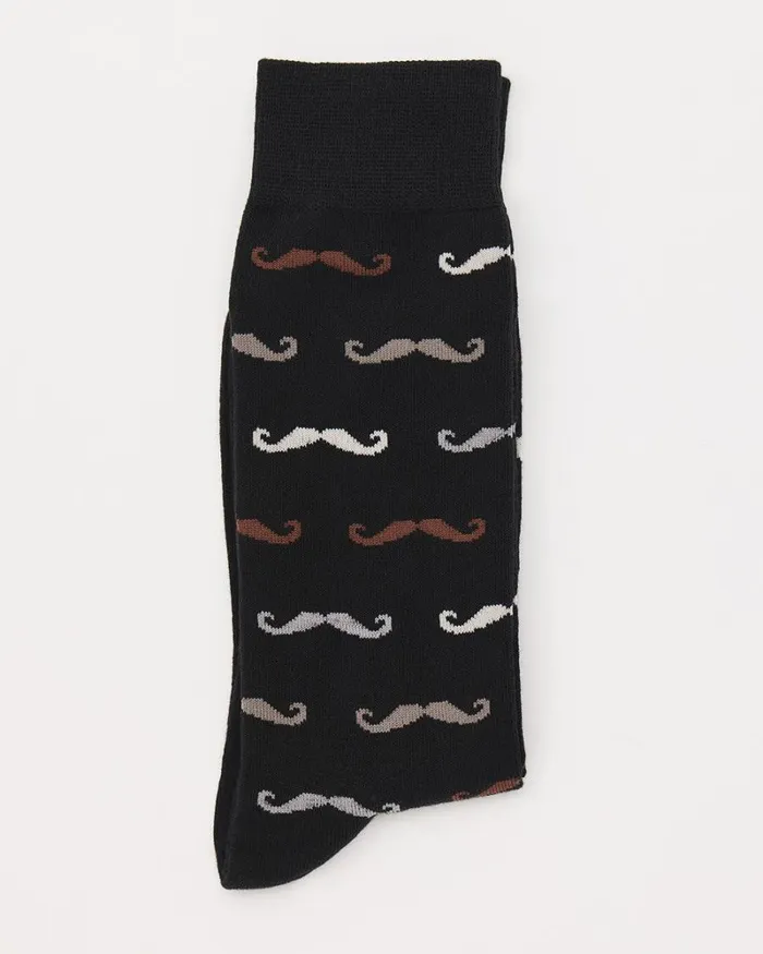 RWandCO Socks Movember Socks Black 8211 Men