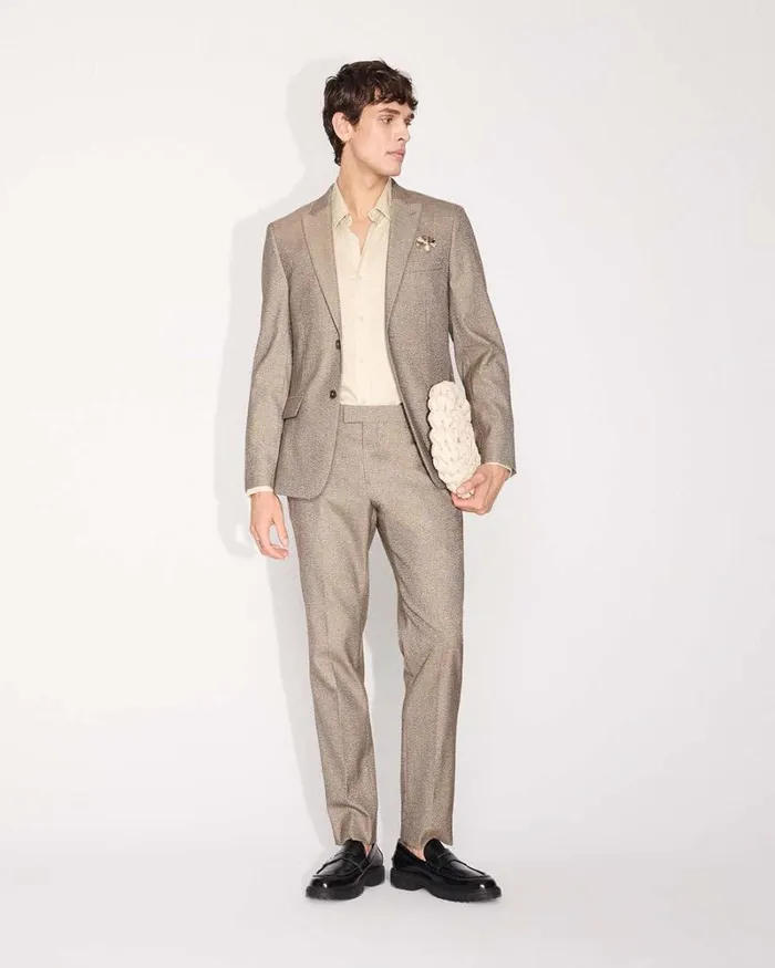 RWandCO Suit Pants SlimFit Golden Suit Pant Champagne 8211 Men RWandCO Suit Pants SlimFit Golden Suit Pant Champagne 8211 Men
