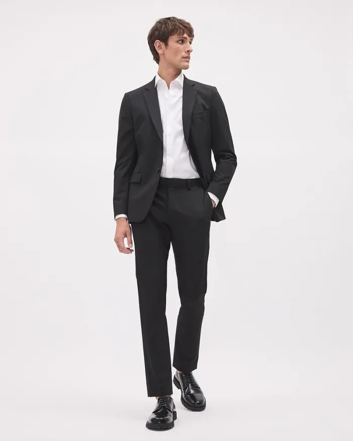 RWandCO Suits Black Slim Fit ETech Suit Pant Black 8211 Men RWandCO Suits Black Slim Fit ETech Suit Pant Black 8211 Men