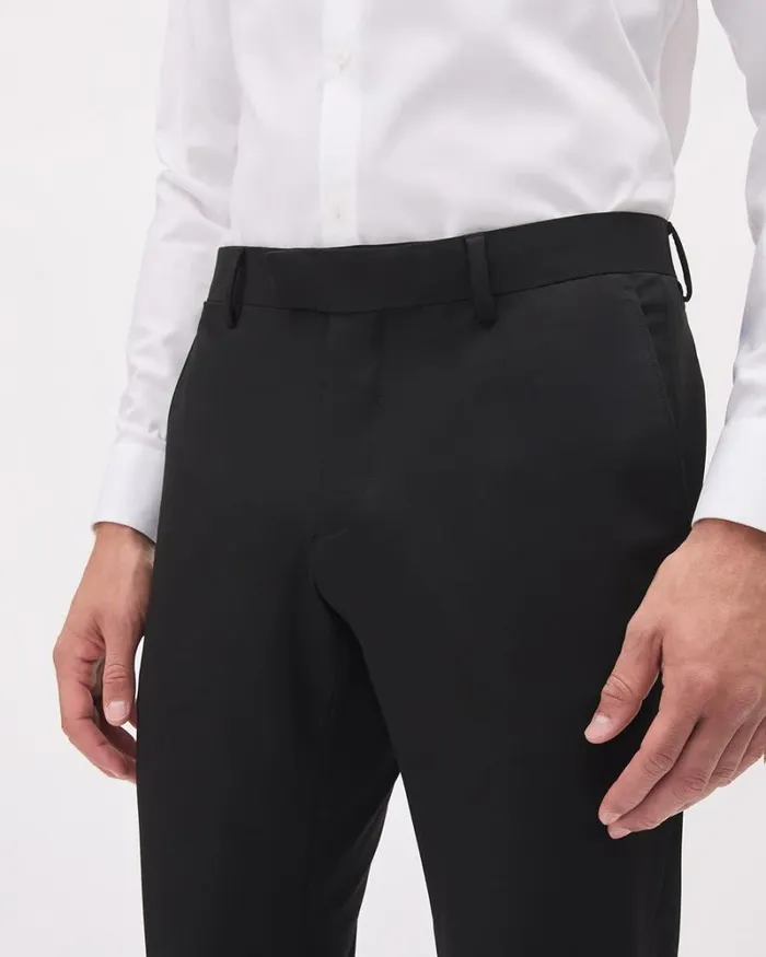 RWandCO Suits Black Slim Fit ETech Suit Pant Black 8211 Men RWandCO Suits Black Slim Fit ETech Suit Pant Black 8211 Men