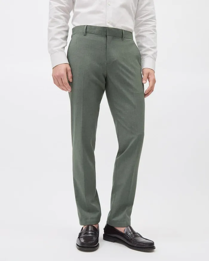 RWandCO Suits SlimFit Green Suit Pant Green Basil 8211 Men