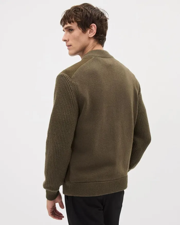 RWandCO Sweaters and Cardigans Boiled Wool Cardigan Evening Grove 8211 Men RWandCO Sweaters and Cardigans Boiled Wool Cardigan Evening Grove 8211 Men
