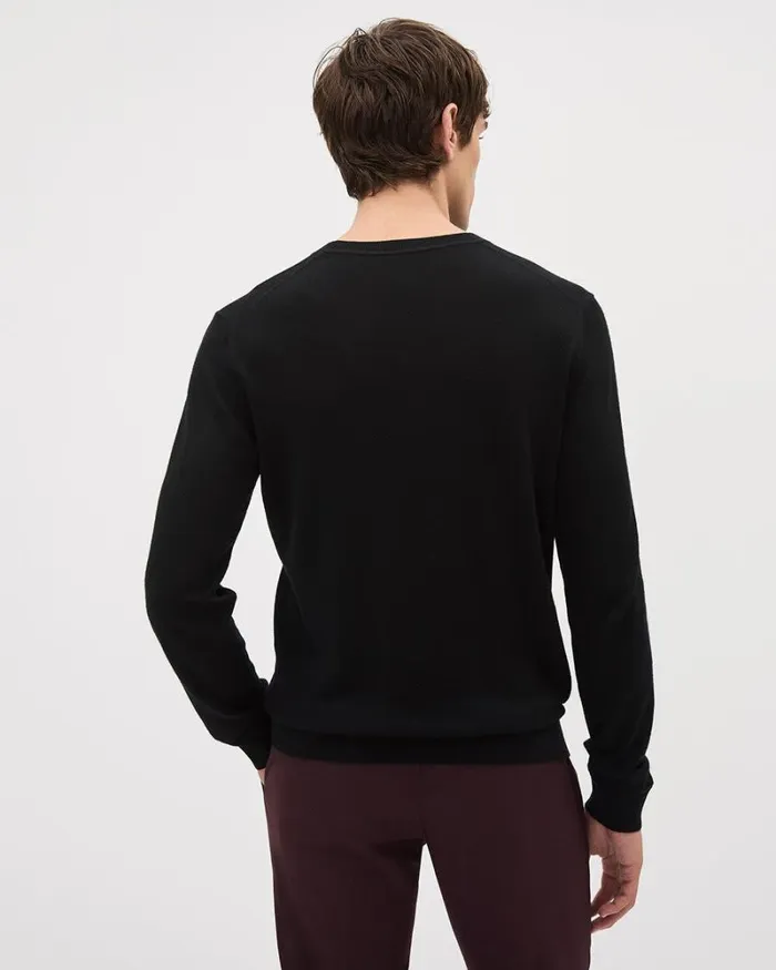 RWandCO Sweaters and Cardigans LongSleeve MerinoWool Crewneck Sweater Black 8211 Men RWandCO Sweaters and Cardigans LongSleeve MerinoWool Crewneck Sweater Black 8211 Men