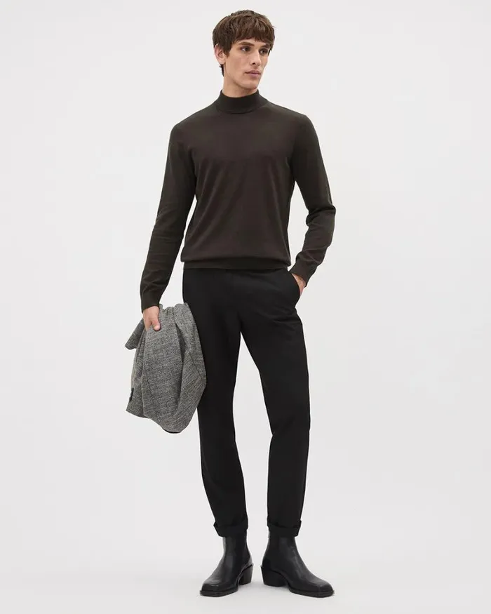 RWandCO Sweaters and Cardigans LongSleeve MockNeck Sweater Espresso Bean 8211 Men RWandCO Sweaters and Cardigans LongSleeve MockNeck Sweater Espresso Bean 8211 Men