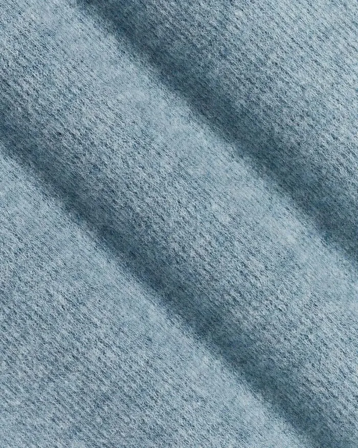 RWandCO Sweatshirts and Hoodies Brushed Waffle CrewNeck Ribbed Sweater Heather Windblue 8211 Men RWandCO Sweatshirts and Hoodies Brushed Waffle CrewNeck Ribbed Sweater Heather Windblue 8211 Men