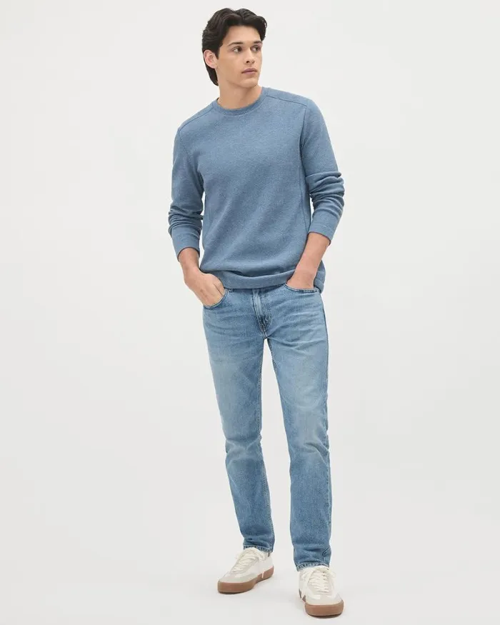 RWandCO TShirts LongSleeve CrewNeck Waffled TShirt Seaside Heather 8211 Men RWandCO TShirts LongSleeve CrewNeck Waffled TShirt Seaside Heather 8211 Men
