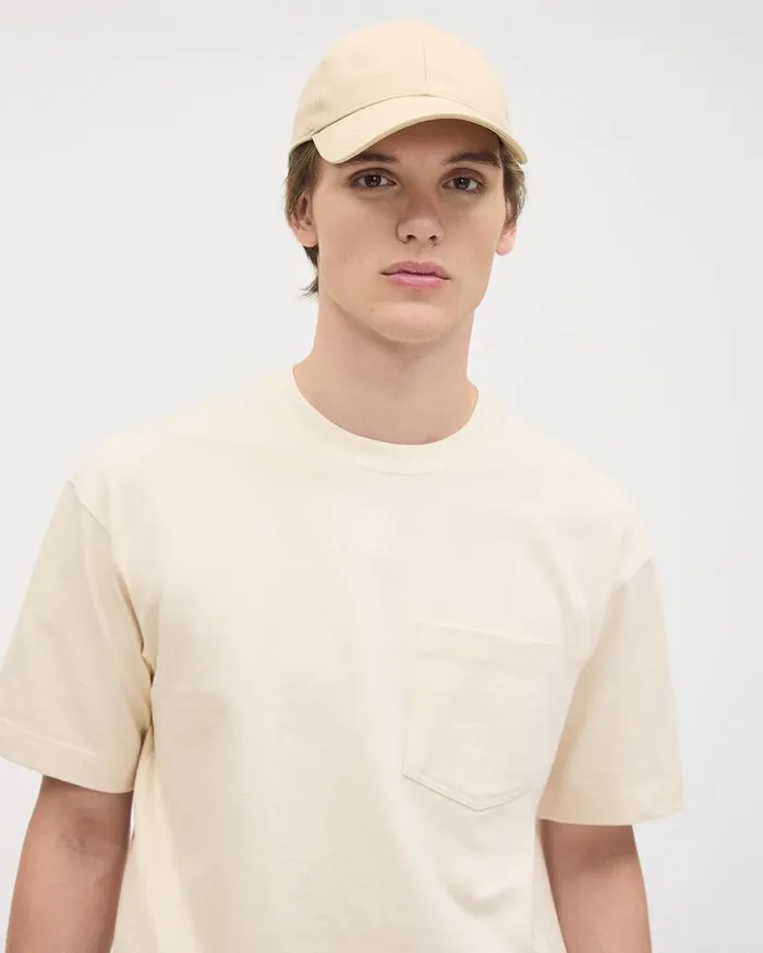 RWandCO TShirts Oversized ShortSleeve CrewNeck Tee Natural Beige 8211 Men