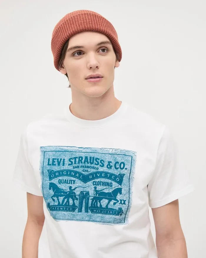 RWandCO TShirts RelaxedFit ShortSleeve Tee 8211 Levi039s Bright White 8211 Men RWandCO TShirts RelaxedFit ShortSleeve Tee 8211 Levi039s Bright White 8211 Men