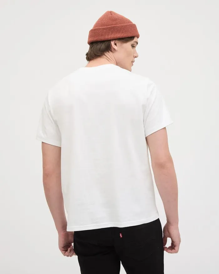 RWandCO TShirts RelaxedFit ShortSleeve Tee 8211 Levi039s Bright White 8211 Men
