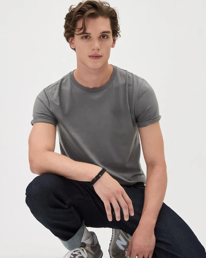 RWandCO TShirts ShortSleeve CrewNeck Solid Tee North Clay 8211 Men
