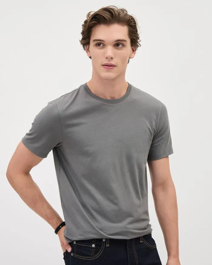 RWandCO TShirts ShortSleeve CrewNeck Solid Tee North Clay 8211 Men