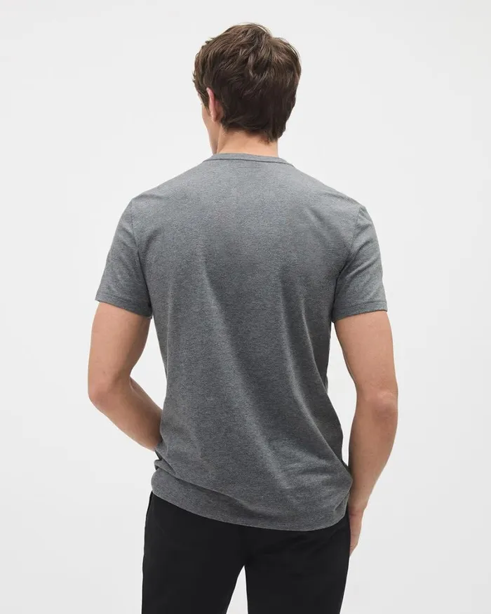 RWandCO TShirts Supima Cotton R VNeck Tshirt Dark Grey 8211 Men RWandCO TShirts Supima Cotton R VNeck Tshirt Dark Grey 8211 Men