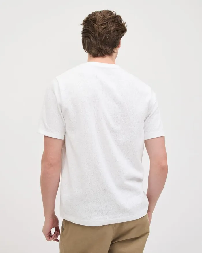 RWandCO TShirts Textured ShortSleeve CrewNeck Tee Bright White 8211 Men RWandCO TShirts Textured ShortSleeve CrewNeck Tee Bright White 8211 Men