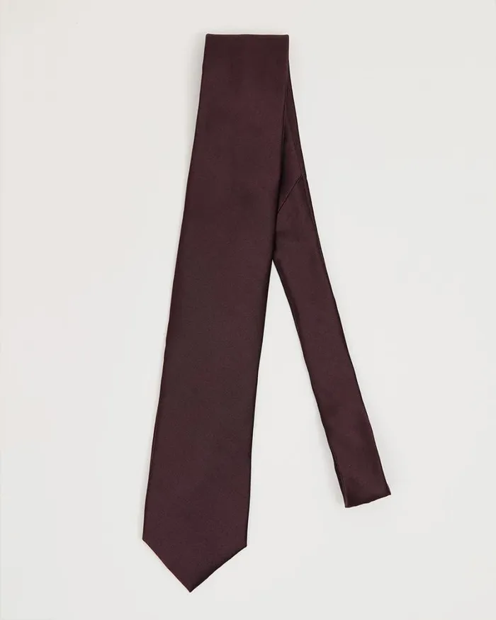 RWandCO Ties and Bow Ties Burgundy Regular Tie Burgundy 8211 Men