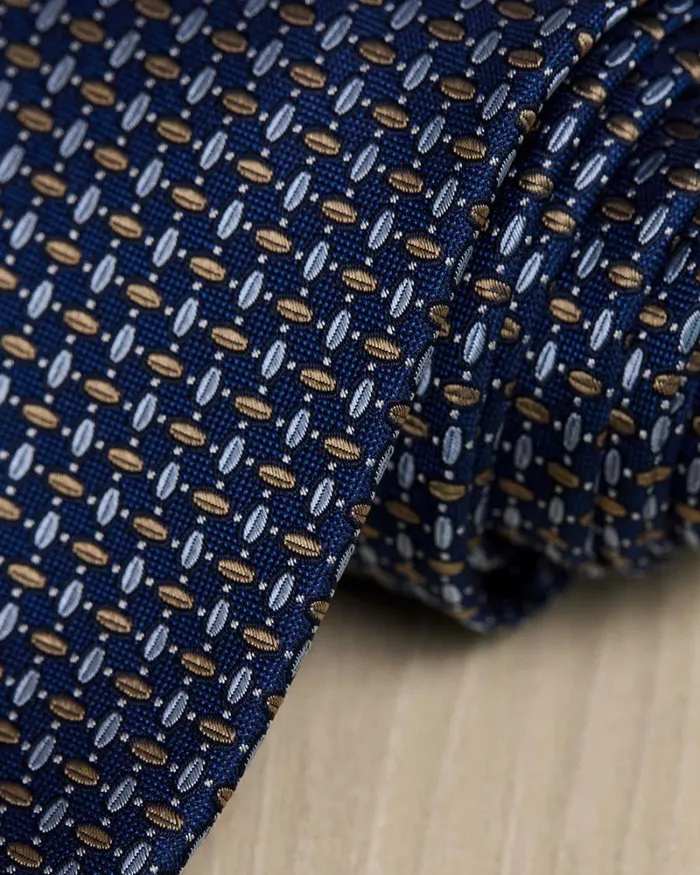 RWandCO Ties and Bow Ties Regular Tie With Micro Geometric Pattern Whispy Blue 8211 Men RWandCO Ties and Bow Ties Regular Tie With Micro Geometric Pattern Whispy Blue 8211 Men