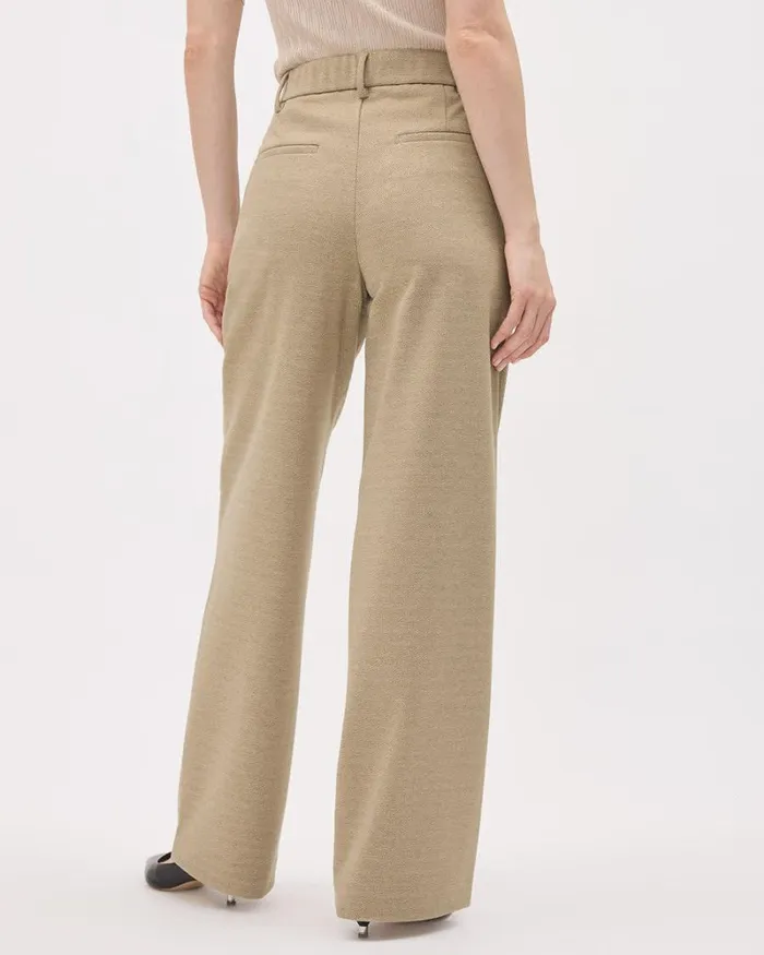 RWandCO Wide Leg HighRise WideLeg Beige Twill Pant Camel 8211 Women RWandCO Wide Leg HighRise WideLeg Beige Twill Pant Camel 8211 Women
