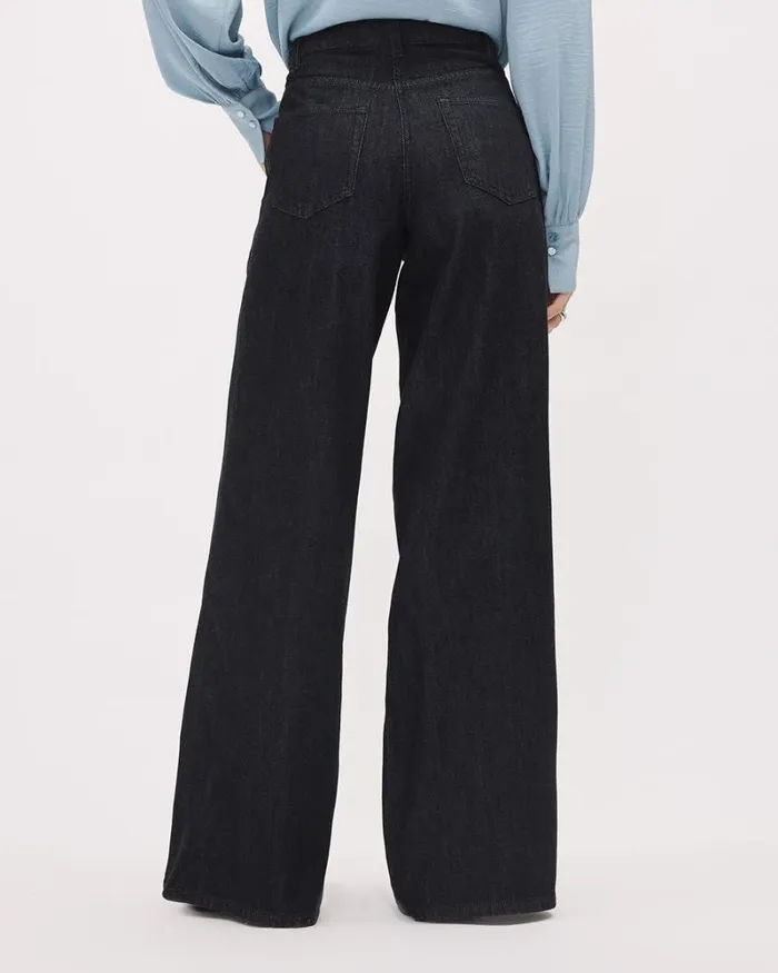 RWandCO Wide Leg Long HighWaisted WideLeg Jeans Raw Denim 8211 Women RWandCO Wide Leg Long HighWaisted WideLeg Jeans Raw Denim 8211 Women