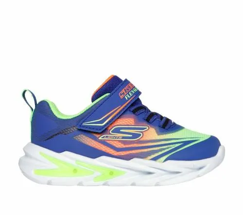 S Lights FlexGlowUltra Blue Multi Kids SKECHERS Toddlers UK Sizes 49