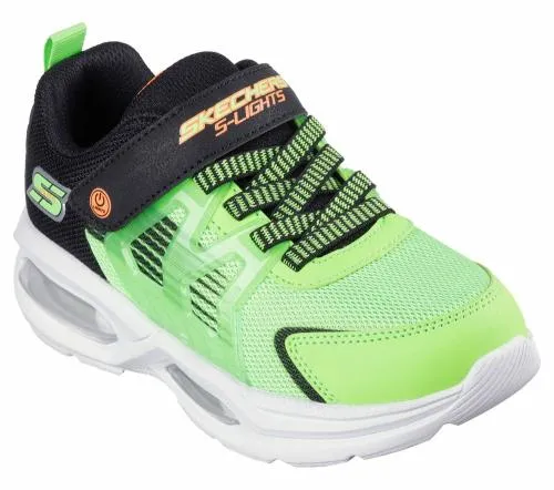 S Lights Prismatrons Lime Black Kids SKECHERS Big Kids UK Sizes 36