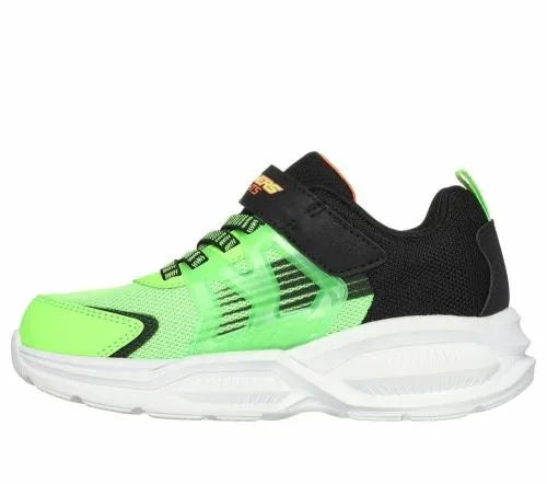 S Lights Prismatrons Lime Black Kids SKECHERS Big Kids UK Sizes 36
