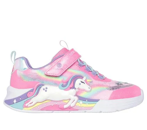 SLights Unicorn Chaser Pink Multi Kids SKECHERS Kids UK Sizes 9525