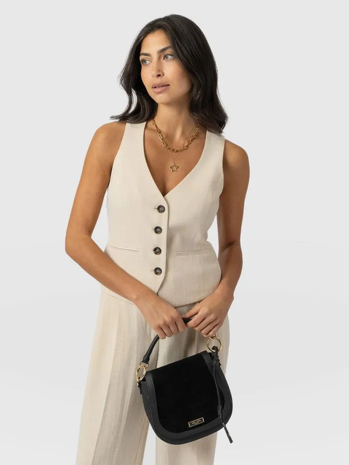 Saint And Sofia Blazers Women Astrid Waistcoat 8211 Cream Cream
