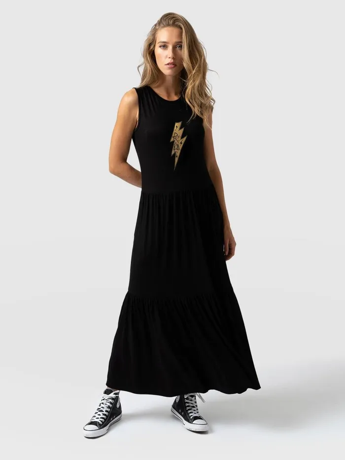 Saint And Sofia Dresses Women Greenwich Dress 8211 Black Rock N Roll Black Rock N Roll Saint And Sofia Dresses Women Greenwich Dress 8211 Black Rock N Roll Black Rock N Roll