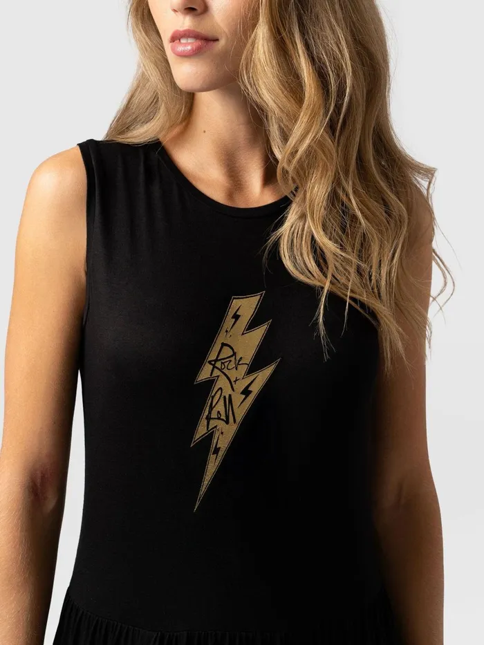 Saint And Sofia Dresses Women Greenwich Dress 8211 Black Rock N Roll Black Rock N Roll