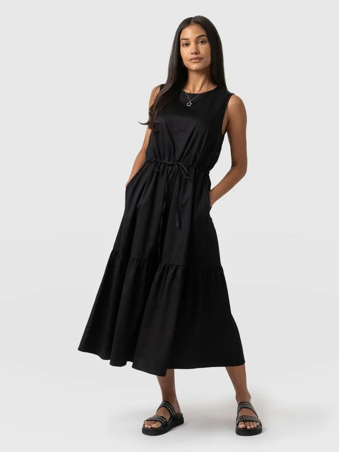 Saint And Sofia Dresses Women Kara Dress 8211 Black Broderie Black Broderie