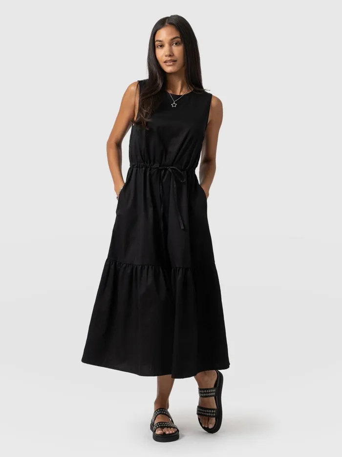 Saint And Sofia Dresses Women Kara Dress 8211 Black Broderie Black Broderie