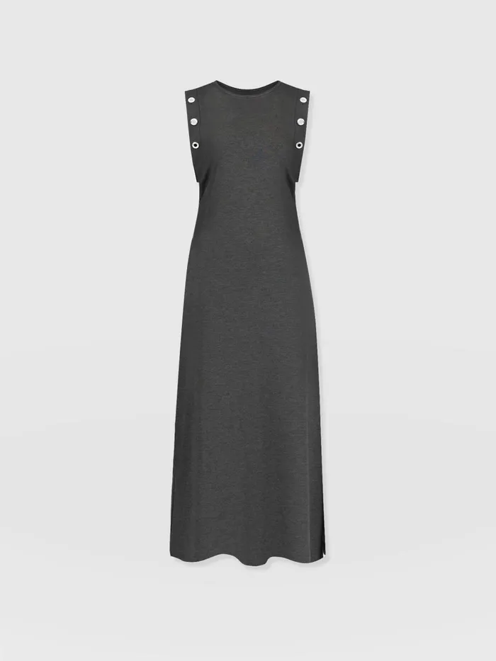Saint And Sofia Dresses Women Rowan Dress 8211 Charcoal Eyelet Charcoal Eyelet