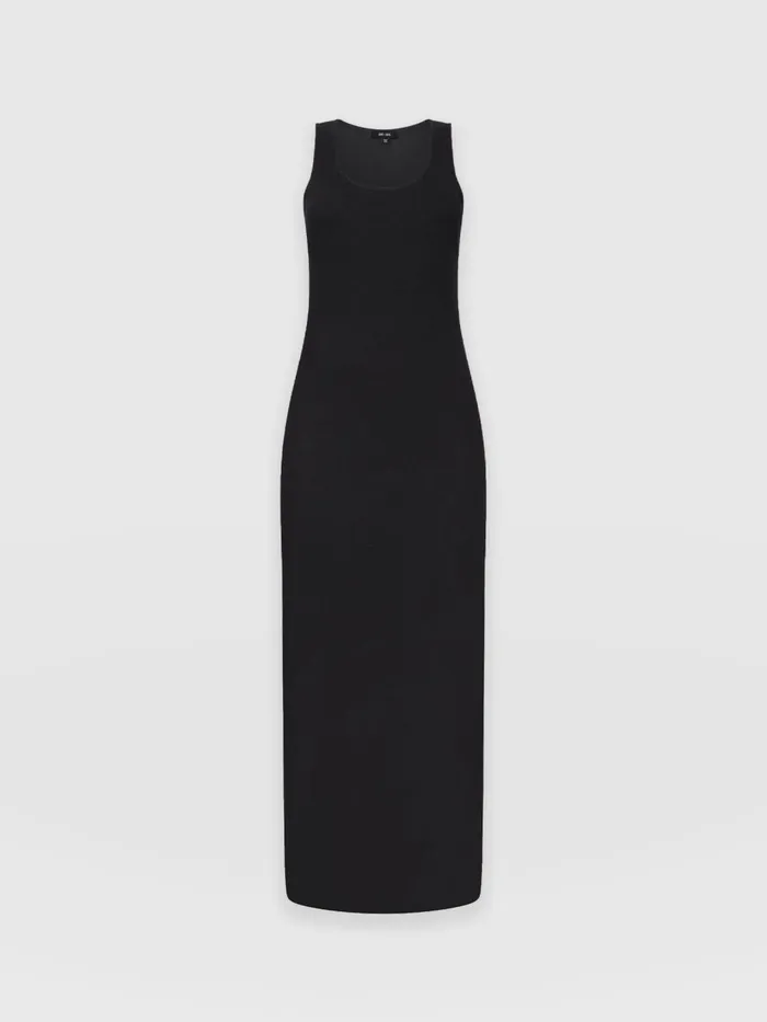 Saint And Sofia Dresses Women Sleeveless Rib Dress 8211 Black Black