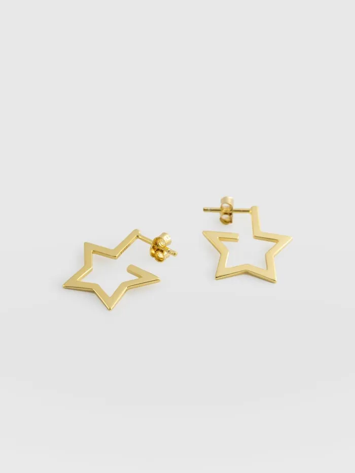 Saint And Sofia Gold Jewelry Women Star Earrings H5 123034gt 84