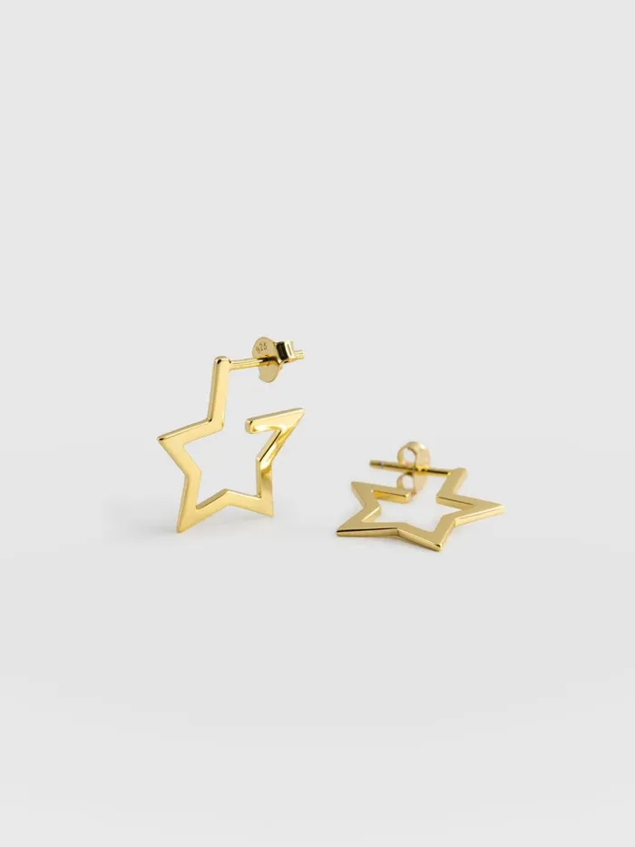 Saint And Sofia Gold Jewelry Women Star Earrings H5 123034gt 84