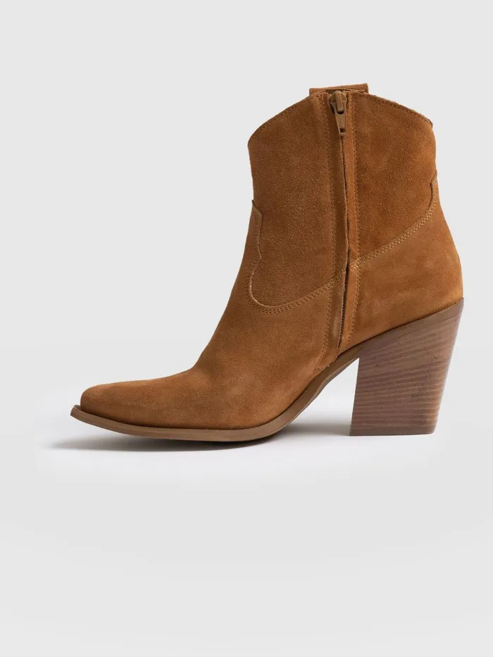 Saint And Sofia Leather Women Dallas Mid Boot 8211 Tan Tan