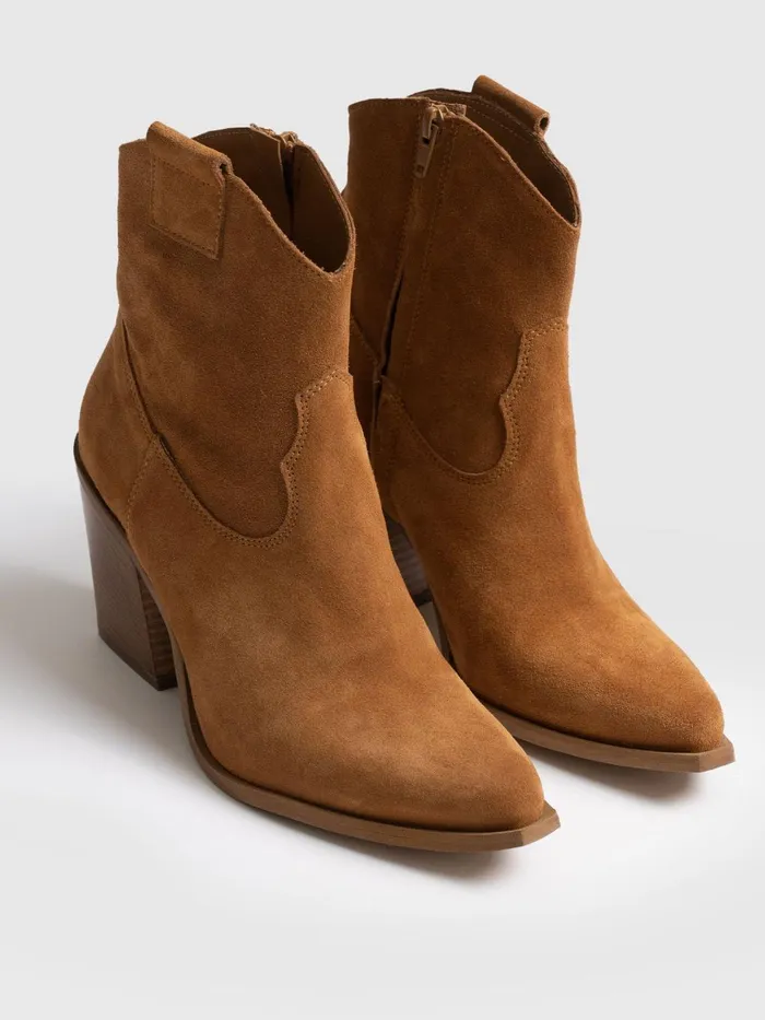 Saint And Sofia Leather Women Dallas Mid Boot 8211 Tan Tan
