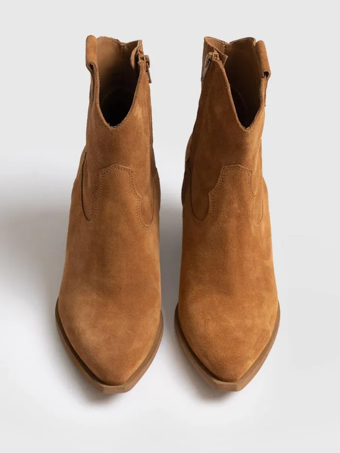 Saint And Sofia Leather Women Dallas Mid Boot 8211 Tan Tan