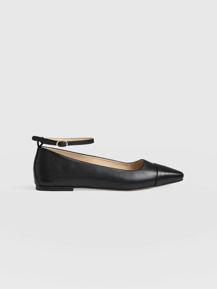Saint And Sofia Leather Women Ophelia Leather Ballerinas 8211 Black Black