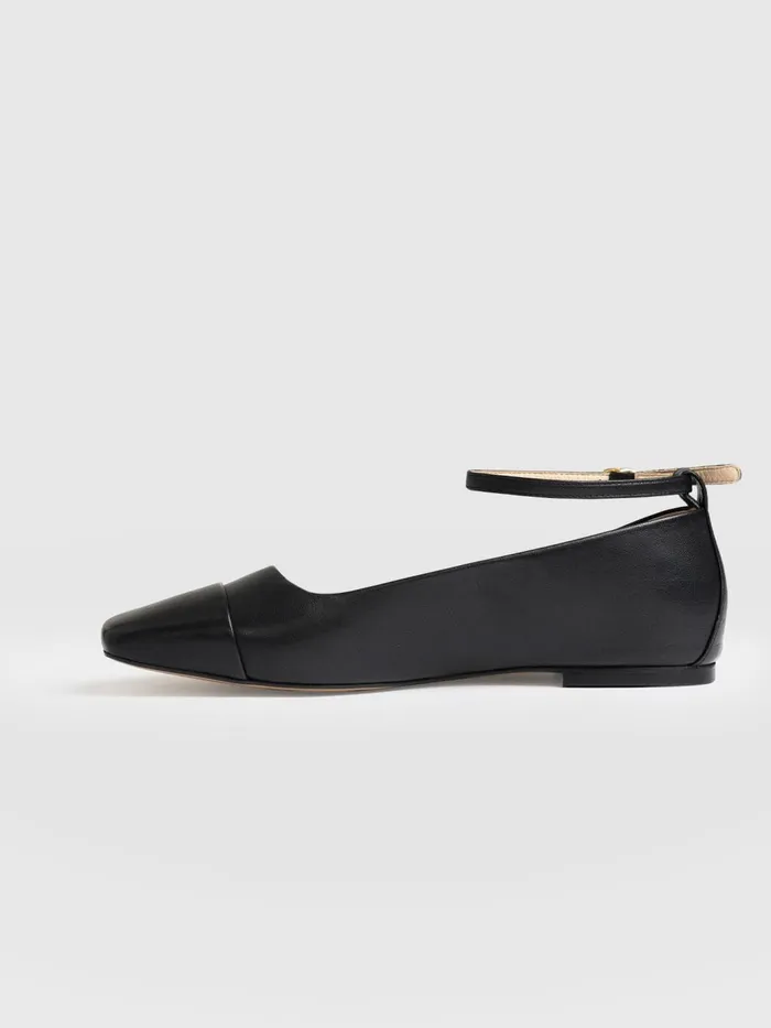 Saint And Sofia Leather Women Ophelia Leather Ballerinas 8211 Black Black