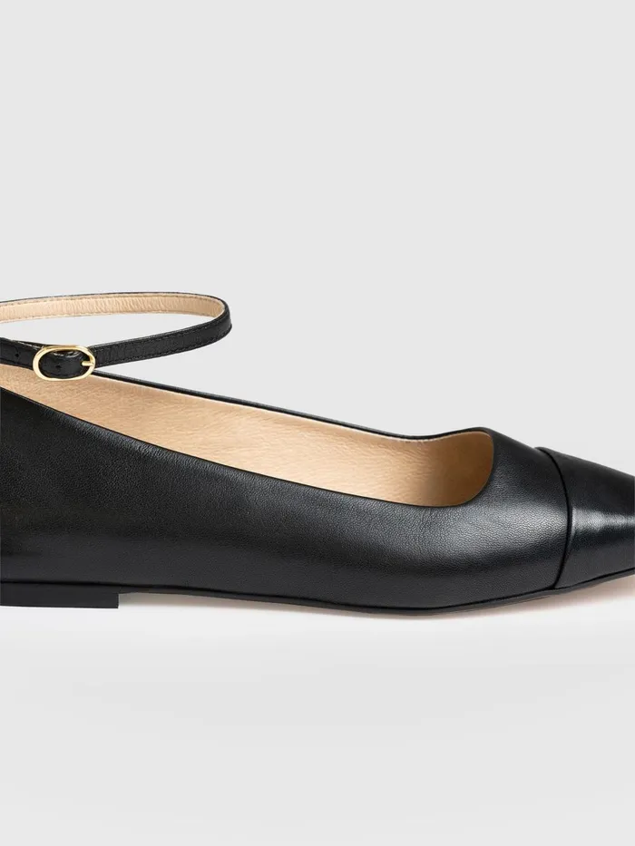 Saint And Sofia Leather Women Ophelia Leather Ballerinas 8211 Black Black