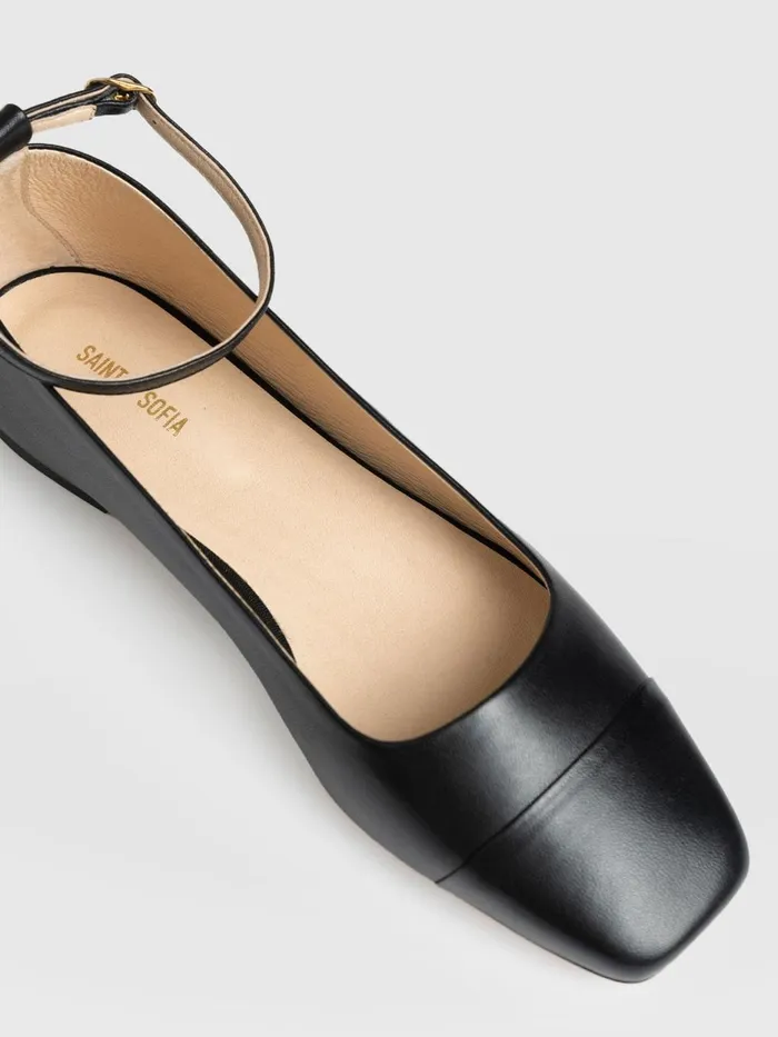 Saint And Sofia Leather Women Ophelia Leather Ballerinas 8211 Black Black