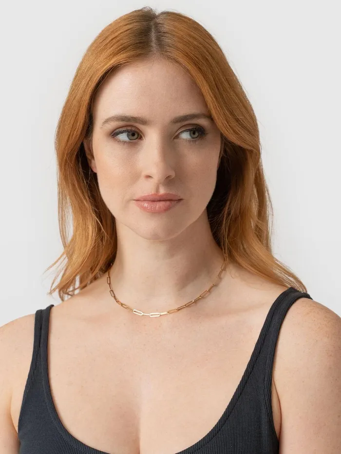Saint And Sofia Necklaces Women Link Chain Necklace 8211 Gold Gold