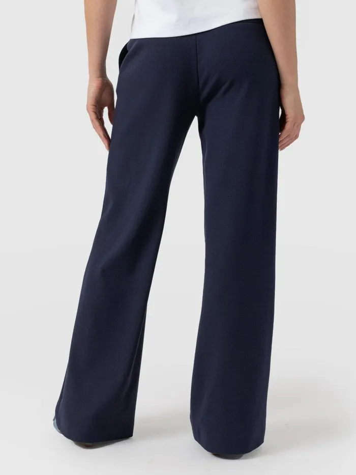Saint And Sofia Pants Women Cambridge Tailored Wide Leg Pant 8211 Navy Navy