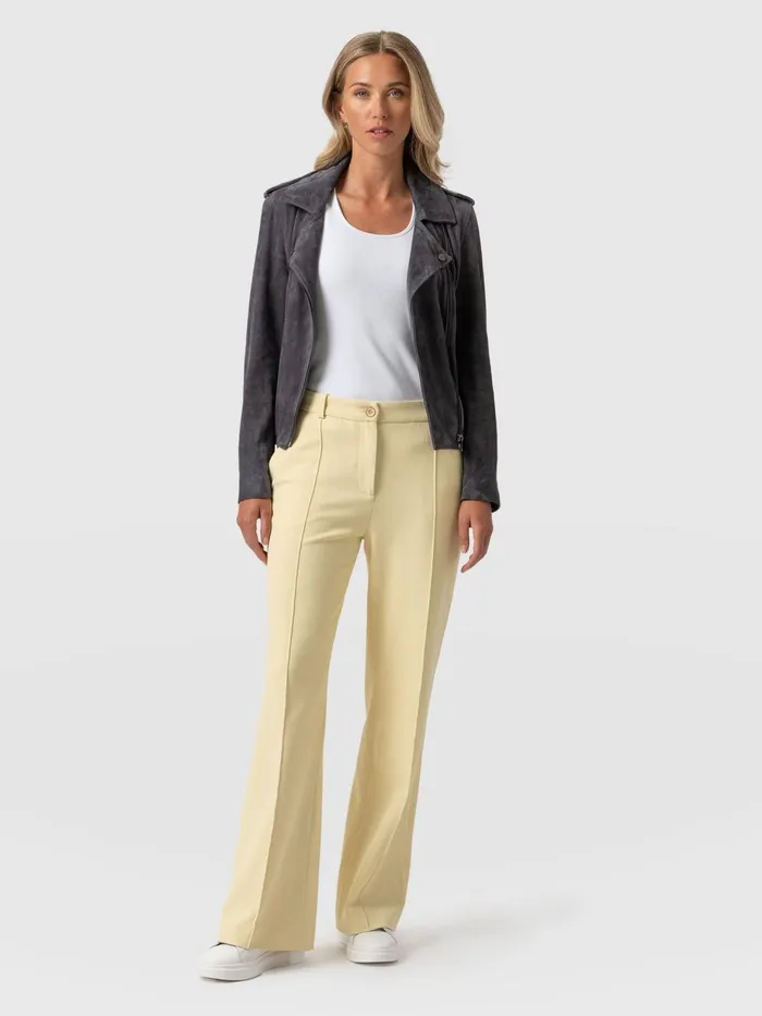 Saint And Sofia Pants Women Cambridge Tailored Wide Leg Pant 8211 Yellow Yellow