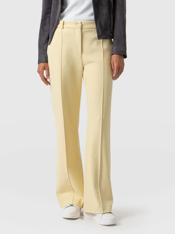 Saint And Sofia Pants Women Cambridge Tailored Wide Leg Pant 8211 Yellow Yellow