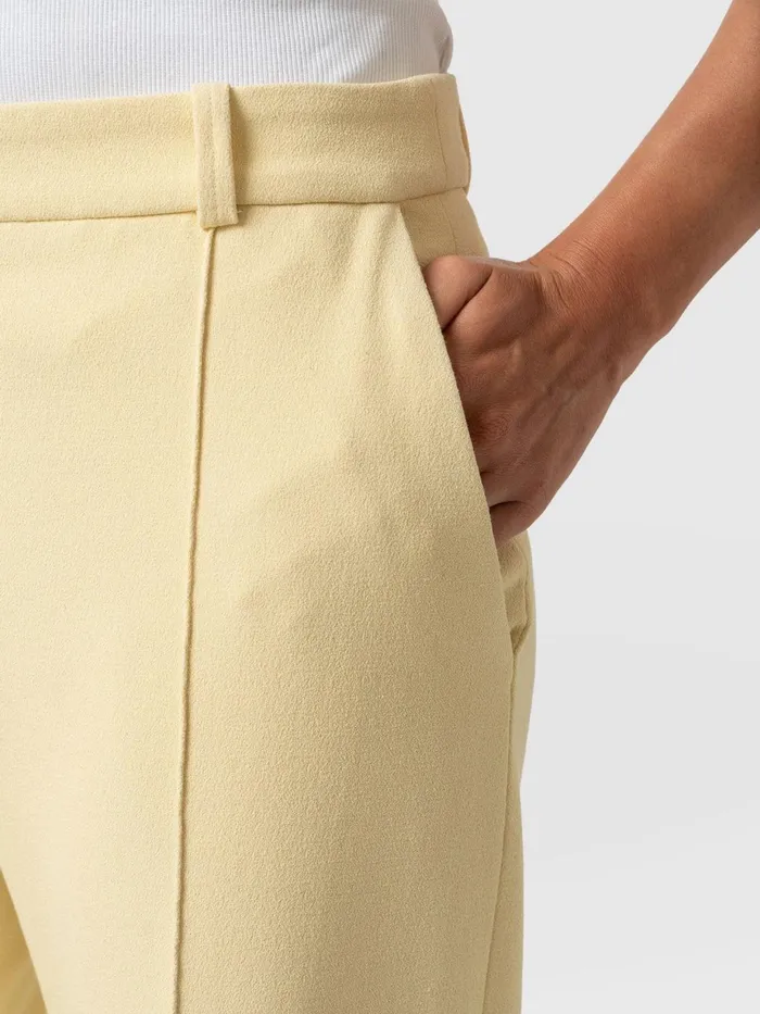 Saint And Sofia Pants Women Cambridge Tailored Wide Leg Pant 8211 Yellow Yellow