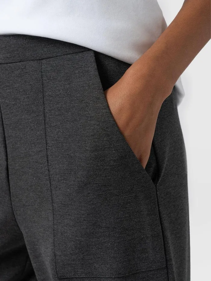 Saint And Sofia Pants Women Cargo Chelsea Wide Leg Pant 8211 Charcoal Charcoal