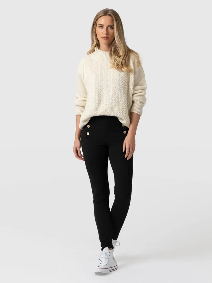 Saint And Sofia Pants Women Chelsea Legging 8211 Black Black