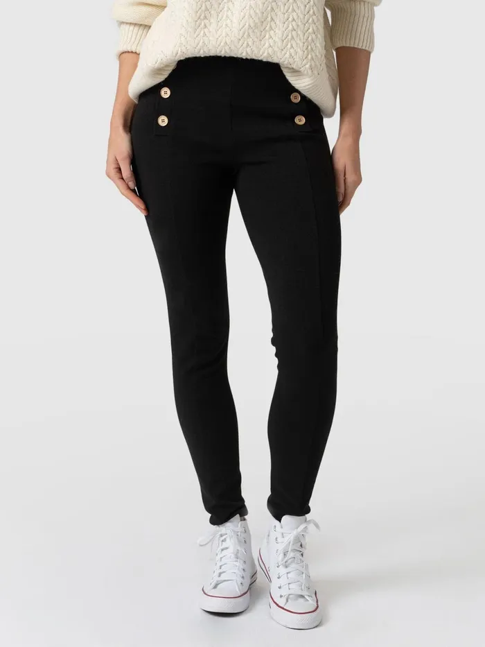 Saint And Sofia Pants Women Chelsea Legging 8211 Black Black